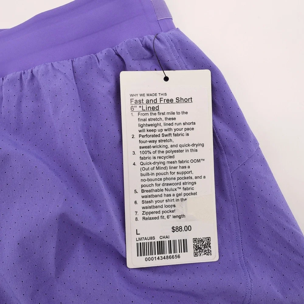 NEW Lululemon Fast and Free 6